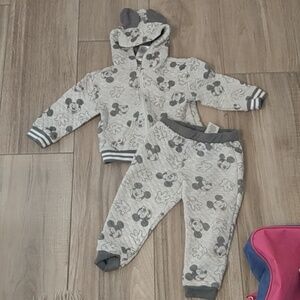Disney Baby Mickey Mouse Quilted Jogger Set